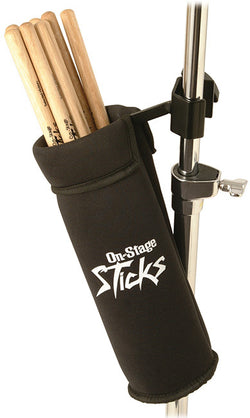 On Stage Neoprene Drum Stick Holder with Mounting Clamp