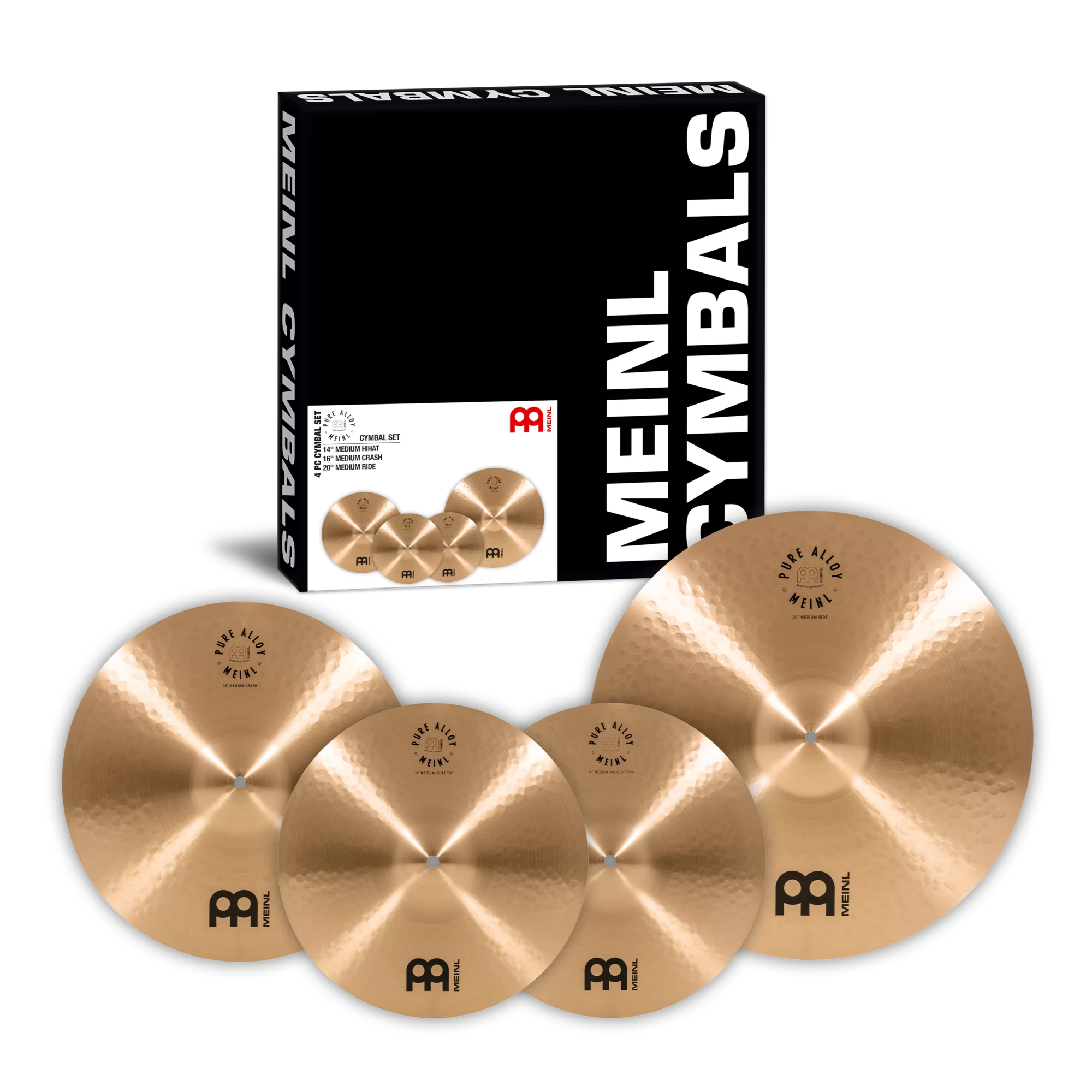 Meinl PURE ALLOY CYMBAL SET - PA141620
