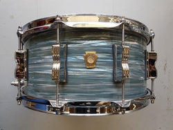 Ludwig Wood Shell 6.5 by 14 inch Classic Maple Snare Drum – Vintage Oyster Blue