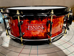 Pansini Percussion 14 by 4.5 inch New release - liquid glass resin snare drum