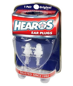 Hearos High Fidelity Ear Plugs packaging - Large