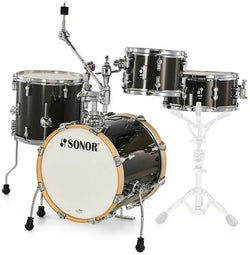 Sonor AQX Jungle Kit - Black Midnight Sparkle Shell Pack Only