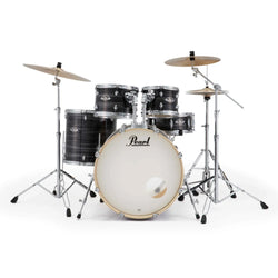 Pearl Export EXX 22″ Fusion Plus 5 Piece Drum Kit w/Hardware & Cymbals – Graphite Silver Twist
