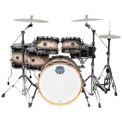 Mapex Armory 22/10/12/14/16+14S 6pc Studioease Fast Drum Shell Pack – Black Burst front