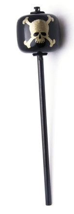 Big Bang R/T 69 Kick Beater - Black Wood Ball Black Shaft - Gold Skull