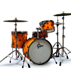 Gretsch Catalina Club 4pc Drum Kit Shell Pack - Orange Satin Flame
