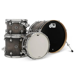 DW DWe 4 piece Shell Pack Curly Maple Burst, Front