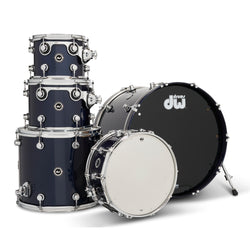 DW DWe 5pc Shell Pack Midnight Blue Metallic (DEKTLC05TAMBM), Front Photo