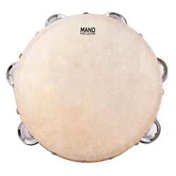 Mano Percussion ED623 8inch Tambourine with 12 pairs of Jingles on Double Row