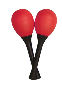 Mano Egg Shaped Maracas - Red