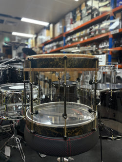 Pansini 14x12 Mondo Hand Snare Drum Glass Clear