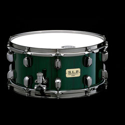 Tama SLP Bubinga/Maple Snare Drum 14x6.5 Malachite Green Zebrawood LBM1465MGZ