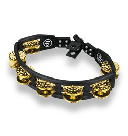LP Cyclops Tambourine Black Dimpled Brass Mounted LP179