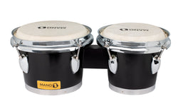 Mano Percussion MPB123MBK Tunable 6″ & 7″ Bongos in Matte Black