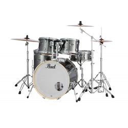 Pearl Export EXX 22″ Fusion Drum Kit with Hardware – Smokey Chrome