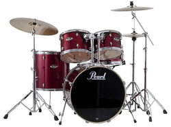 Pearl Export EXX 22″ Rock Drum Kit with Hardware – Burgundy