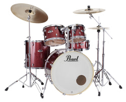 Pearl Export EXX 22″ Rock Drum Kit with Hardware – Black Cherry Glitter