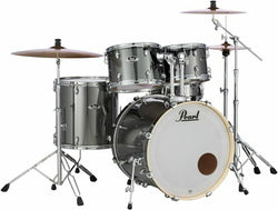 Pearl Export EXX 22″ Fusion Plus Drum Kit with Hardware – Smokey Chrome
