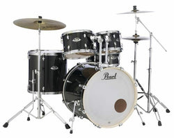 Pearl Export EXX 22″ Fusion Plus Drum Kit with Hardware – Jet Black
