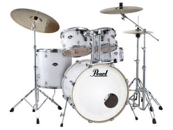 Pearl Export EXX 22″ Fusion Plus Drum Kit with Hardware – Arctic Sparkle