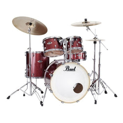 Pearl Export EXX 22″ Fusion Plus Drum Kit with Hardware – Black Cherry Sparkle