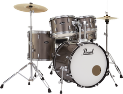 Pearl Roadshow 20″ 5-piece Fusion Drum Kit with Hardware and Cymbals – Bronze Metallic