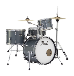 Pearl Roadshow 4-Piece Drum Set with hardware & Cymbals - Charcoal Metallic