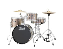 Pearl Roadshow 4-Piece Drum Set with hardware & Cymbals - Bronze Metallic