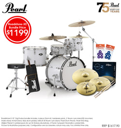 Pearl RS  Roadshow-X 18 4 Piece Gig Package - Pure White