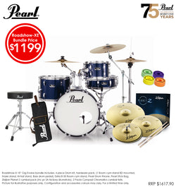 Pearl RS Roadshow-X 18 inch 4 Piece Gig Package - Royal Blue Metallic