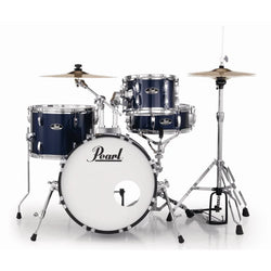 Pearl Roadshow 4-Piece Drum Set with hardware & Cymbals - Royal Blue Metallic