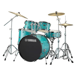 Yamaha Rydeen Euro Drum Kit In Turquoise Glitter