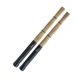 Stagg 30 Polybristle straw brushes w/ black rubber handle grip