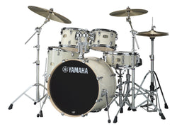 Yamaha SCBX22PSTCLW Stage Custom Birch Kit (3 x CS755, Paiste PST5) – Euro Classic White
