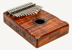 Mahalo Photo Flame Koa Kalimba - 17 Key