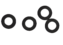 Gibraltar ABS Tension Rods Washers 10 Pack