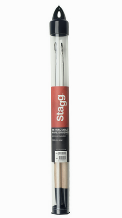 Stagg Telescopic wire brushes with wooden handle
