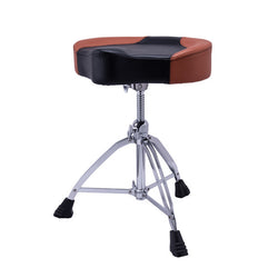 Mapex Double Braced Drum Throne Saddle - Brown Leatherette