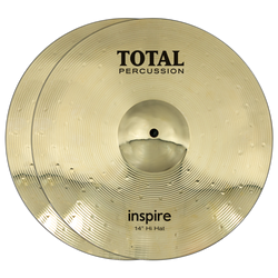 Total Percussion Inspire Brass 14 inch Hi-hat Cymbals - Pair