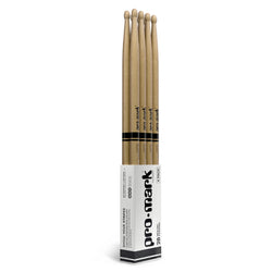 ProMark Classic Forward 2B Hickory Drumstick, Oval Wood Tip (4-Pack)