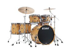 TAMA Starclassic Walnut/Birch 5-Piece Shell Pack With Black Nickel Shell Hardware Matte Natural Tamo Ash