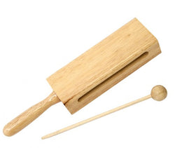 Mano Percussion EM348 Wood Tone Block with Handle
