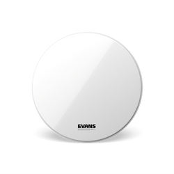Evans EQ3 Resonant Smooth White Bass Drum Head Skin No Port 22