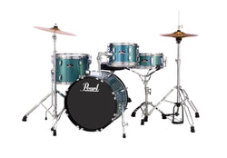Pearl Roadshow 4-Piece Drum Set with hardware & Cymbals - Aqua Blue Glitter