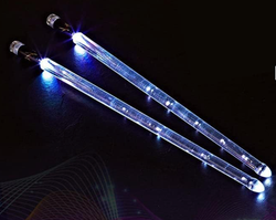 Pansini LIGHT UP LED MULTICOLOURED ACRYLIC DRUM STICKS
