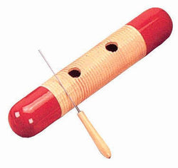 CPK ED221 - Red coloured wood shell. Cylindrical shape