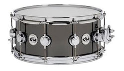 DW Drums 6.5 x14 inch Black Nickel over Brass - Thin 1mm Shell