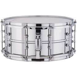 Ludwig Supraphonic Chrome Snare Drum 6.5 by 14 inch Smooth Shell with Tube Lug