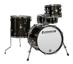 Ludwig Breakbeats Shell Pack - Black Gold Sparkle Shell Finish