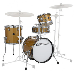Ludwig Breakbeats Shell Pack - Gold Sparkle Shell Finish